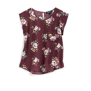 Alice Blue Bushnell One Pocket Blouse
